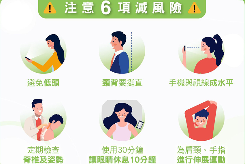 港人日日低頭，頸椎易出事，導致痛症纏身